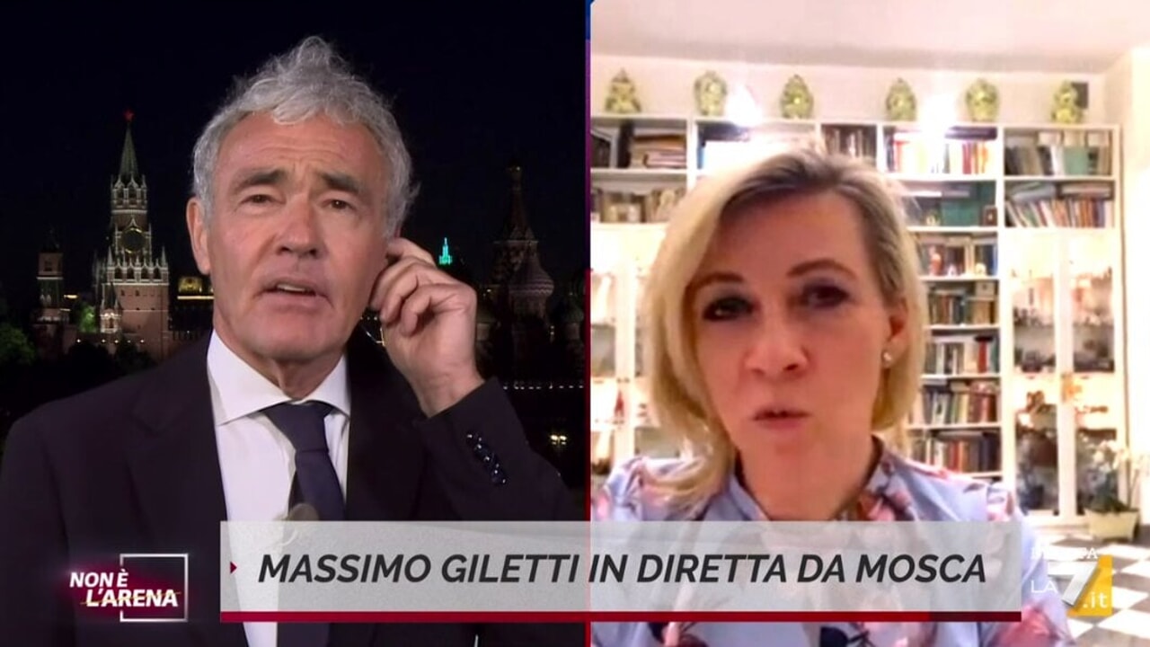 Giletti, l'arte di lanciarsi impreparato in un'intervista più grande di lui e finire nelle fauci di Maria Zakharova