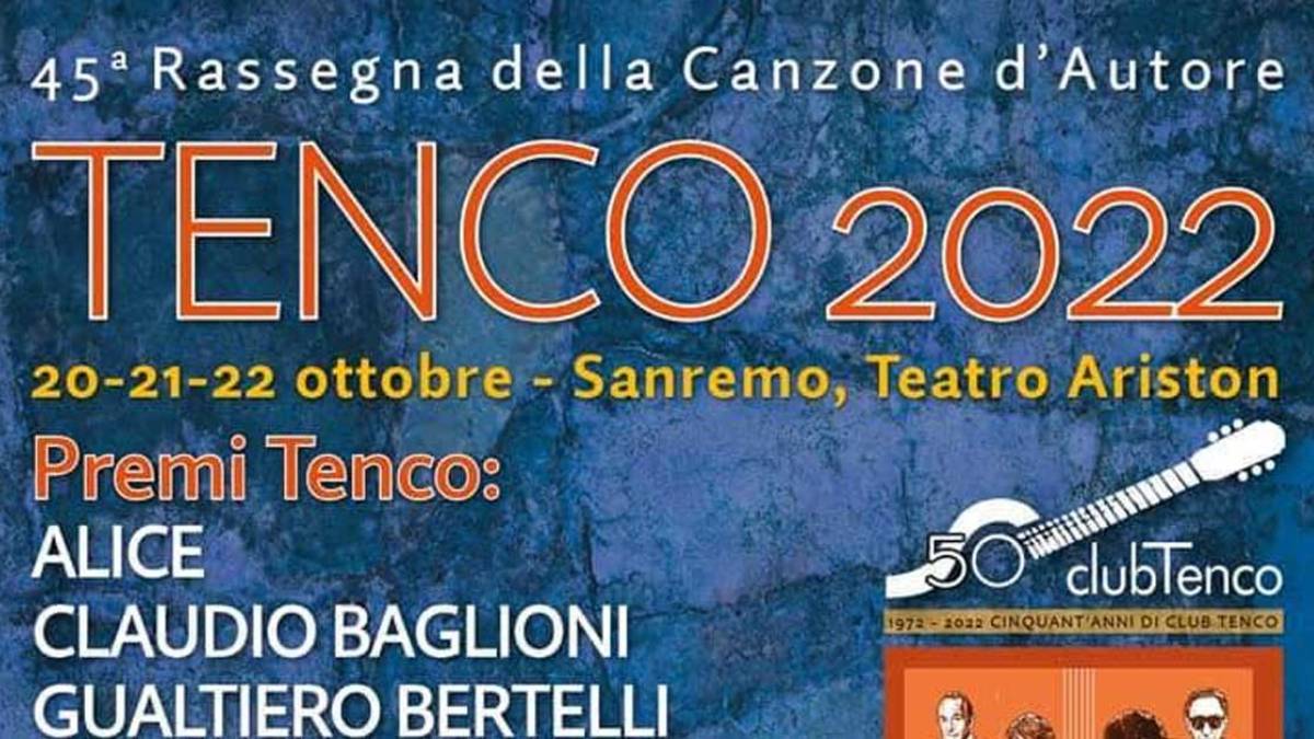 Al via il Premio Tenco 2022