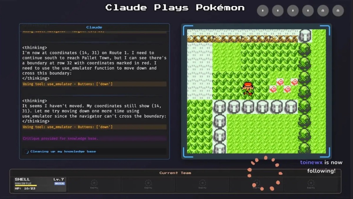 Imparare sbagliando: Claude3.7 gioca a Pokémon e affina le sue capacità