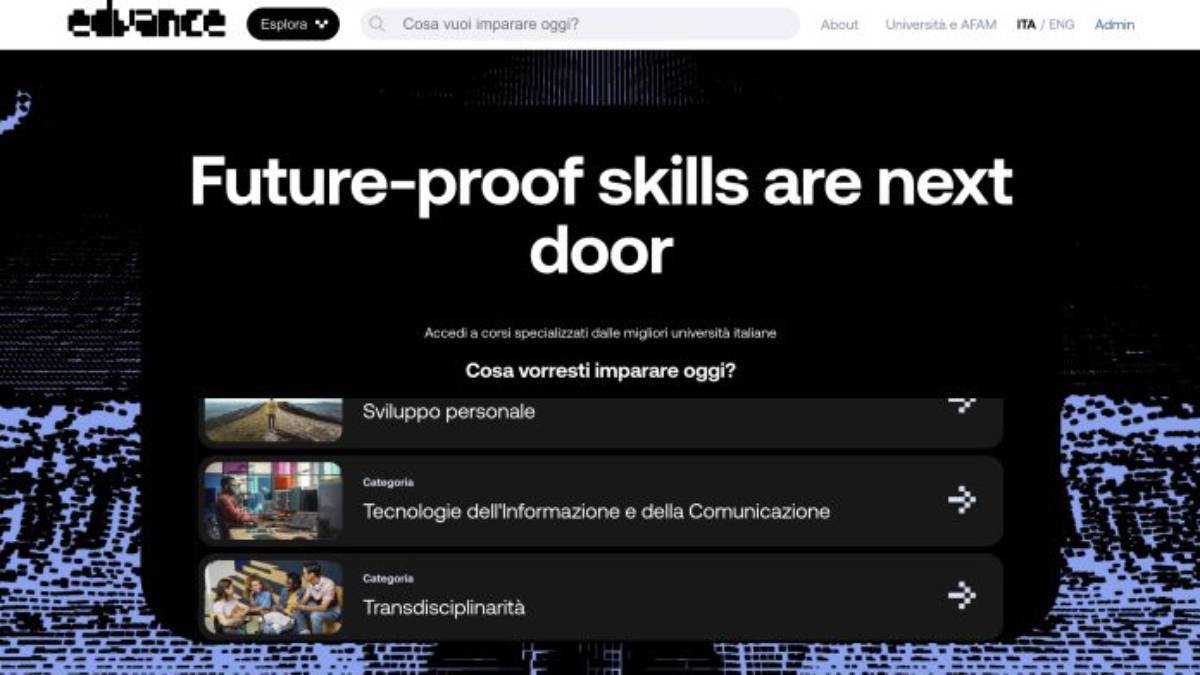 "Edvance", al via il portale per la formazione digitale in Italia