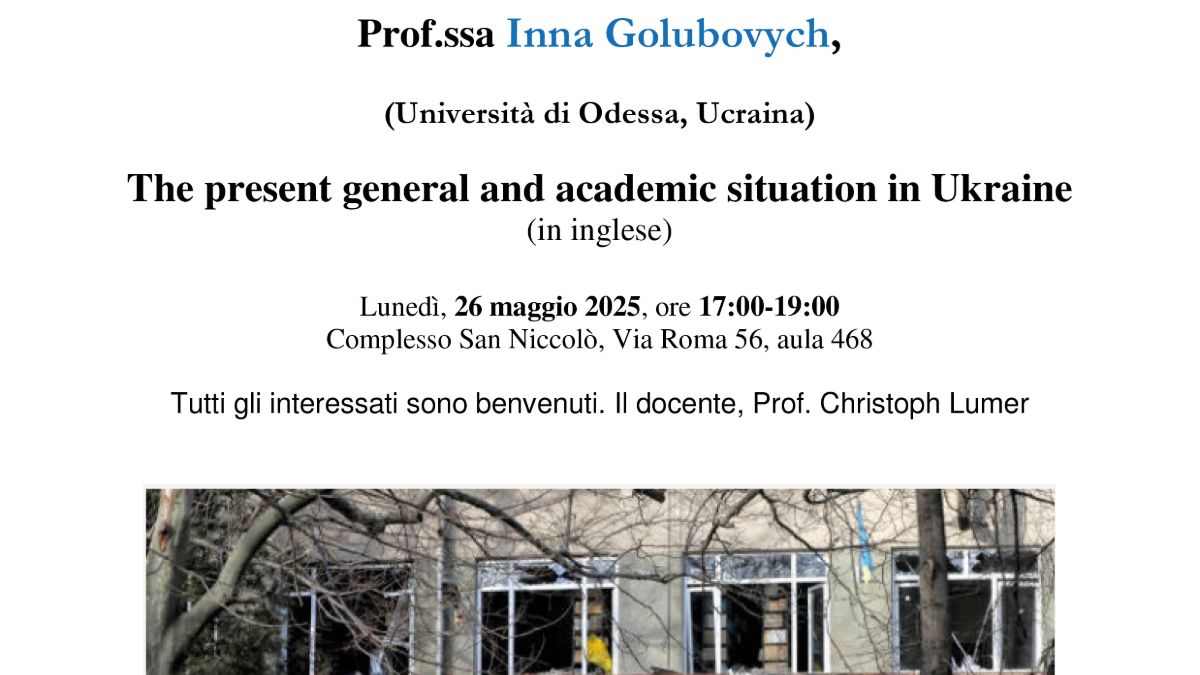 Uno sguardo sull’Ucraina: a Siena l’incontro con la studiosa Inna Golubovych