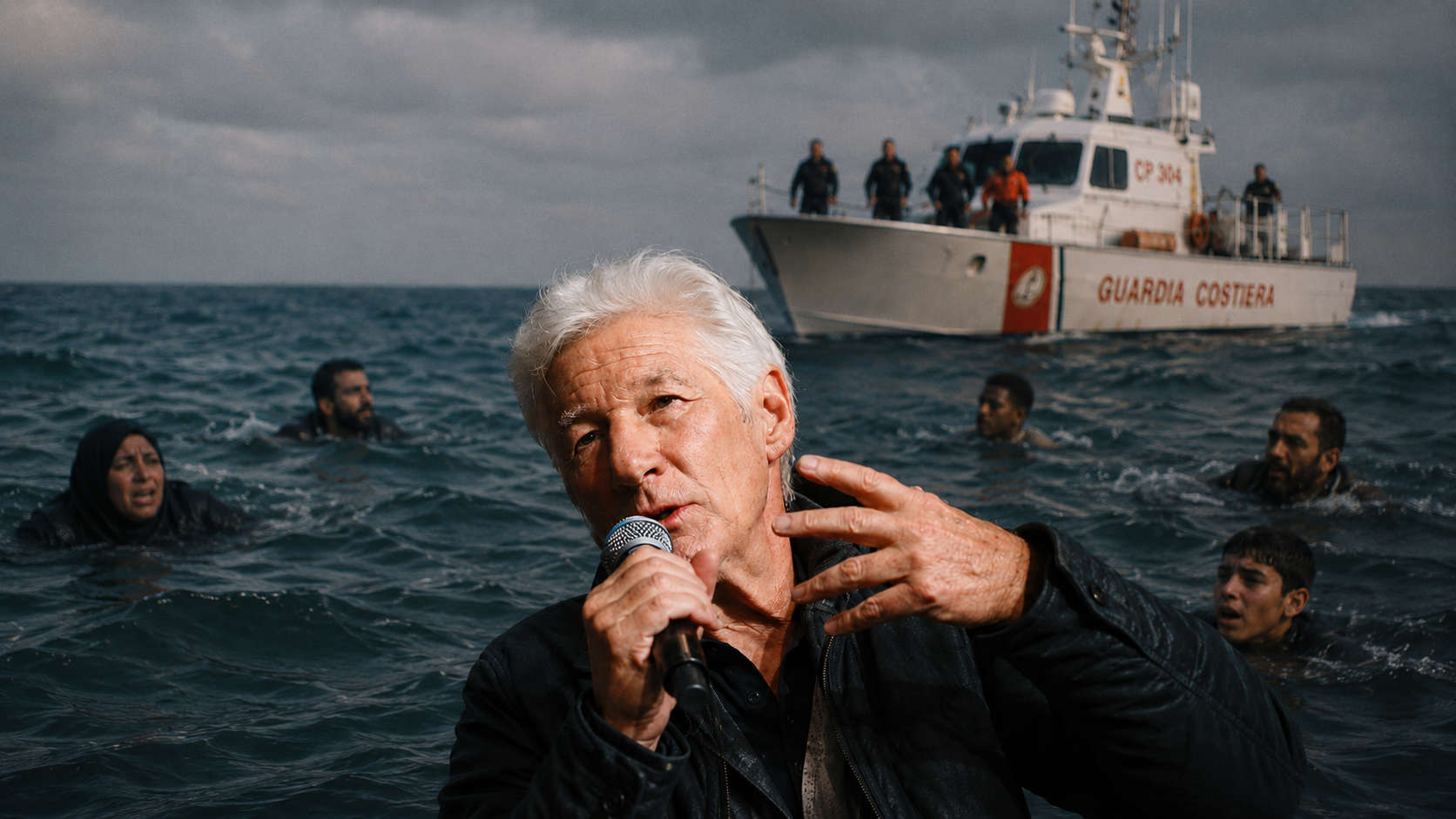 Gere_richard_germania_italia_cattolici Gere all’Italia cattolica: "Salvare chi annega non può diventare una colpa"
