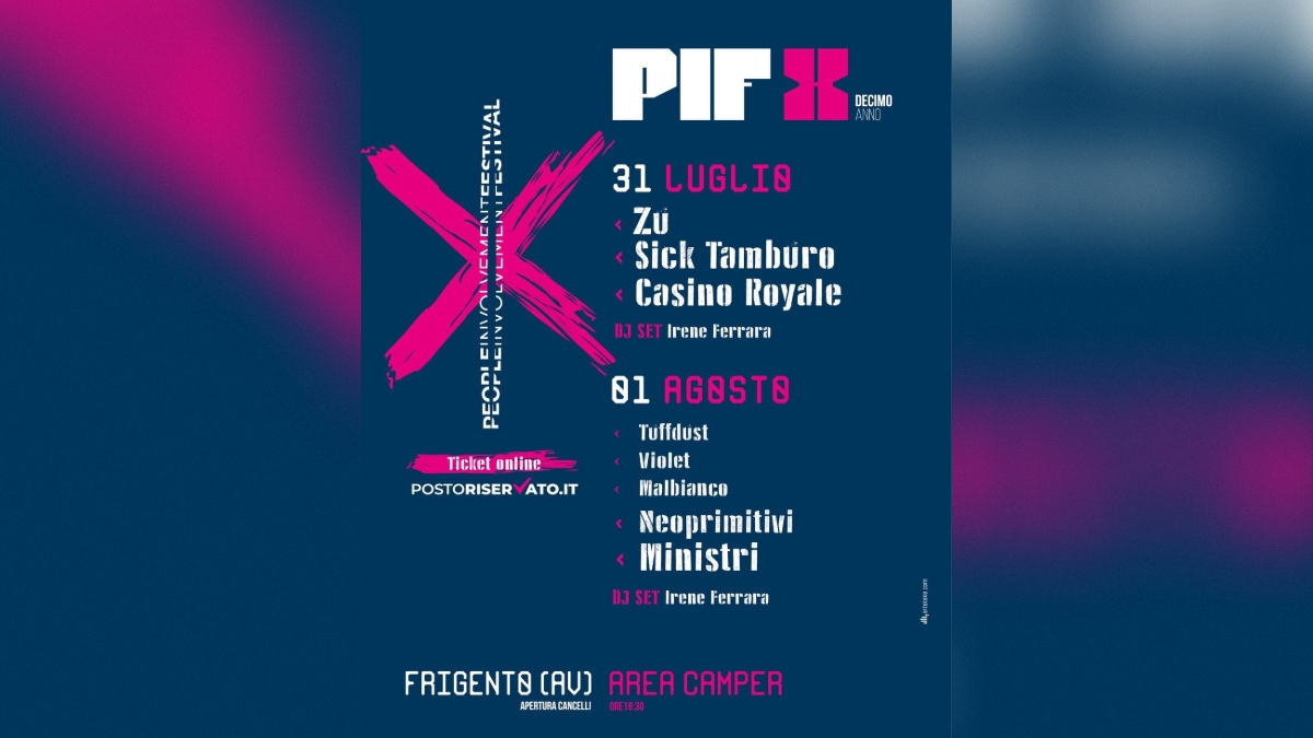Torna il Pif, un festival unico in tutta l’Irpinia che guarda al di là dei propri confini